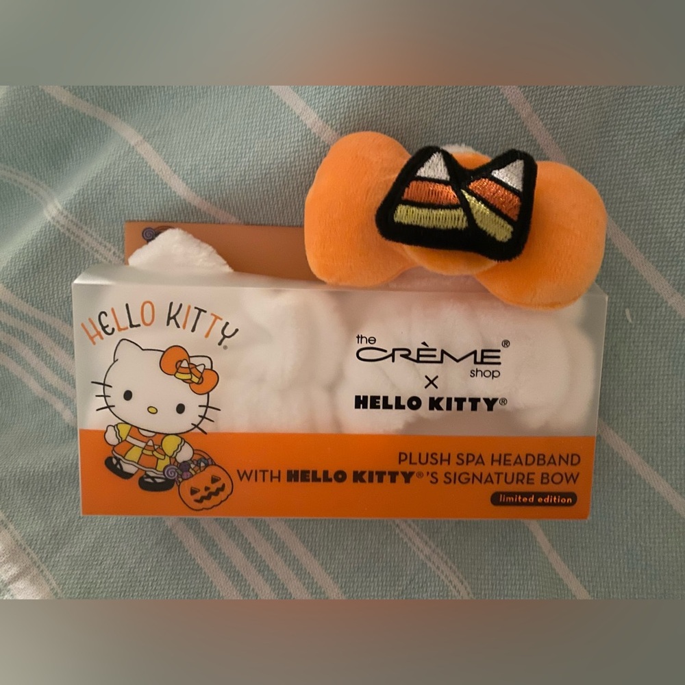 Hello Kitty Orange and White Spa Headband - Halloween - Limited Edition
